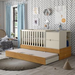 Berço Americano Multifuncional Formare Off White Freijó - Matic - 4