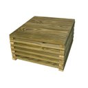 Ver imagem 2 de Kit 20 Unidades Deck Modular 50cmx50cm Pinus Tratado Madeira do Brasil