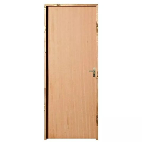 Porta de Madeira Semi-oca Padrão Angelim Lisa Bat14 Cm Misto Fech Navas Externa 210x72-lado Esquerdo