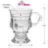 Jogo 6 Caneca de Café 117ml Hanover Vidro Cristalino Transparente Xícara em Casa Tem - 2