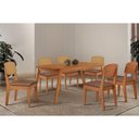 Ver imagem 1 de Mesa Cozinha Havana 180 + 6 Cad Havana Naturale Rufato