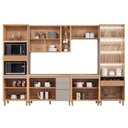 Ver imagem 3 de Cozinha Modulada Completa Allure 6 Peças (2aéreos+2balcões+1cristaleira+1paneleiro) Cp07