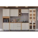 Ver imagem 1 de Cozinha Modulada Completa Allure 6 Peças (2aéreos+2balcões+1cristaleira+1paneleiro) Cp07