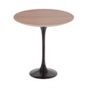Ver imagem 1 de Mesa Saarinen Lateral Imbuia 42cm - Base Preta Mgsaarinen