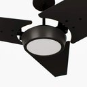 Ver imagem 2 de Ventilador de Teto Com Controle Remoto Natuvent Callis Led 3 Pás Madeira Preto 3000k Branco Quente