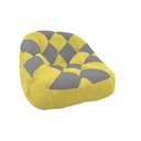 Ver imagem 2 de Kit 02 Poltrona Paloma Escritório Sala Pé Plástico Suede Amarelo e Suede Cinza - Dominic Decor