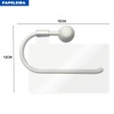 Ver imagem 5 de Suporte de Canto Cantoneira Porta Shampoo Branco + Kit para Banheiro Redondo 5 Pçs Branco