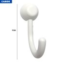 Ver imagem 4 de Suporte de Canto Cantoneira Porta Shampoo Branco + Kit para Banheiro Redondo 5 Pçs Branco