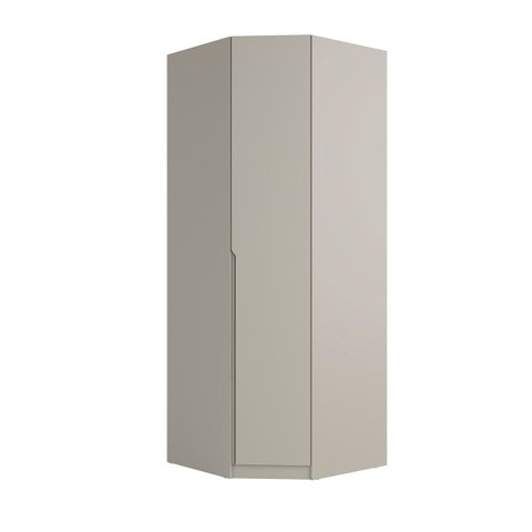 Guarda Roupa Bend Canto 45º Mdf 91x240cm Abertura Direita Grigio C850