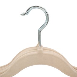 Conjunto de cabides de veludo bege 8pcs - Oikos - 3