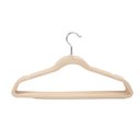 Ver imagem 1 de Conjunto de cabides de veludo bege 8pcs - Oikos