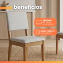 Ver mais imagens de Conjunto Sala de Jantar Mesa Quadrada 0,90m Moove 4 Cadeiras Linda Viero