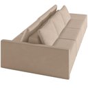 Ver imagem 4 de Sofá Ilha Modular para Sala 342cm com Puff Dublin K01 Veludo Bege - Lyam Decor