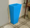 Ver imagem 6 de Kit 3 Vaso Planta 60x30 Trapézio Parede Polietileno BGPLASTICOS V17 AZUL ARARA 009