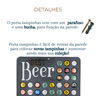 Quadro Porta Tampinha de Cerveja Decoração para Churrasco - 5
