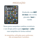 Ver imagem 3 de Quadro Porta Tampinha de Cerveja Decoração para Churrasco