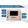 Bancada e Painel para Tv 75" Celine Off White Dj Móveis - 8