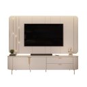 Ver imagem 3 de Bancada e Painel para Tv 75" Celine Off White Dj Móveis