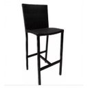 Ver imagem 1 de Banqueta Camila Alumínio Fibra Sintética Proteção Uv Preto