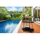 Ver imagem 3 de Carrinho Adega Bar Aurora Drinks Aparador Decorativo Studio Metal Madeira Carrinho Aurora Preto