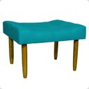 Ver imagem 2 de Kit 2 Puff Decorativo Confortável Retangular para Sala Recepção Quarto Requinte Suede Cores Pé Palit