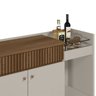 Aparador Buffet Bar 0,87 X 1,33 com 2 Portas 1 Gaveta Lucca Freijo/off White - Edecasamoveis - 4