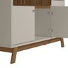 Aparador Buffet Bar 0,87 X 1,33 com 2 Portas 1 Gaveta Lucca Freijo/off White - Edecasamoveis - 6