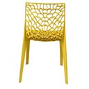 Ver imagem 4 de Kit 4 Cadeiras Empilhável Inmetro Gruvyer Fratini Polipropileno Amarelo Capacidade Suporta 182 Kg