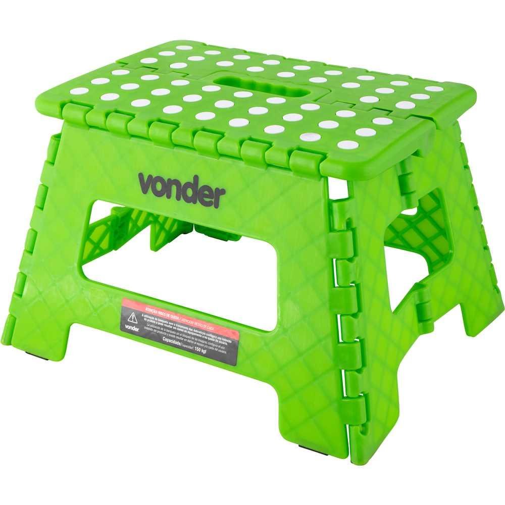 Banqueta Plástica Dobrável Verde 220mm Vonder - 2