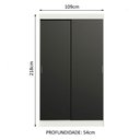 Ver imagem 4 de Guarda-roupa Solteiro Madesa Tokio 2 Portas de Correr 2 Gavetas