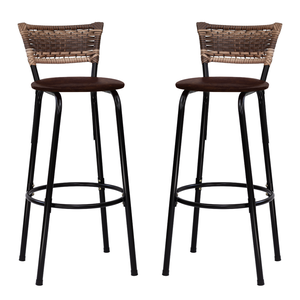 Kit 2 Bancos para Bancada Banqueta Alta Cappuccino Balcão Cozinha Bistrô Área Gourmet Churrasqueira