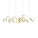Ver imagem 2 de Lustre Pendente Taschibra Toronto Led Bivolt Dourado 3000k Luz Amarela 15051086