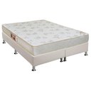 Ver imagem 1 de Cama Box Queen: Colchão Espuma D33 Castor Sleep Max Relax + Base CRC Courano White(158x198)