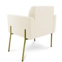 Ver imagem 6 de Poltrona Sala Decorativa Marisa Pé Aço Dourado Veludo D03 - D’Rossi