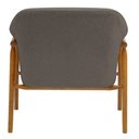 Ver imagem 5 de Kit 02 Poltronas Luna Base Madeira Bouclé Marrom - Nexta Casa