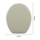 Ver imagem 6 de Assento Sanitário Plástico Astra Tpk-As Almofadado Bege