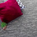 Ver imagem 5 de Tapete Kampur Sala Quarto 200x250 Tecido Conforto Decorativo - Grafite Palha