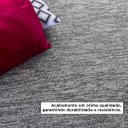 Ver imagem 4 de Tapete Kampur Sala Quarto 200x250 Tecido Conforto Decorativo - Grafite Palha