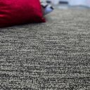 Ver imagem 2 de Tapete Kampur Sala Quarto 200x250 Tecido Conforto Decorativo - Grafite Palha