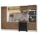 Ver imagem 3 de Armário de Cozinha Completa 330cm Branco/Rustic Stella Madesa 07