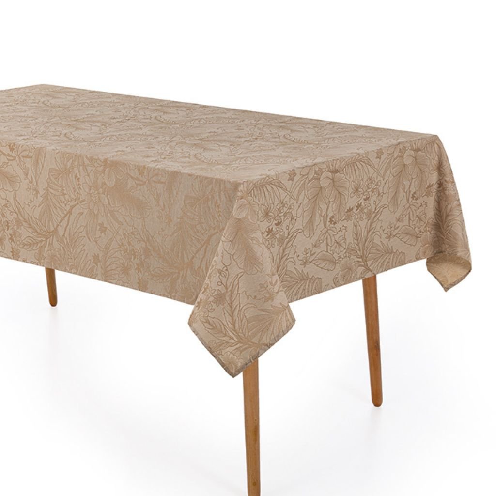 Toalha de Mesa Retangular 160x270cm Sempre Limpa Bege Aurora - 3