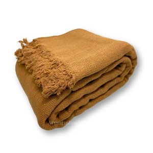 Manta para Sofá Cama Gigante Super King 1,80 X 3,00 100% Algodão Protetor Capa:caramelo