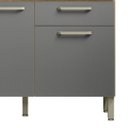 Ver imagem 7 de Balcão de Cozinha com Tampo 120cm Louis K02 Freijó/gris - Mpozenato