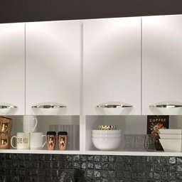 Armário Branco Modular e 4 Portas e Nichos - 4