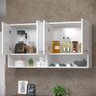 Armário Branco Modular e 4 Portas e Nichos - 3