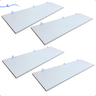 Kit 4 Prateleira Branca 80X30 + Suporte Flutuante Mdf  Organizadora Decoração Cozinha Banheiro Sala - 2