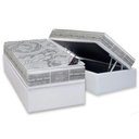 Ver imagem 1 de Cama Box Baú Solteiro: Colchão Molas Pocket Ensacadas Castor Super Luxo Látex Slx + Base Crc
