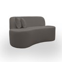 Ver imagem 6 de Kit 2 Poltronas com Sofá Curvo 2 Lugares Feijão Forma Orgânica 1,50 Bouclé Maranata