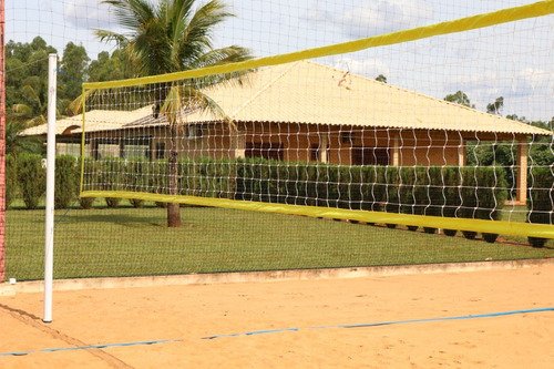 Rede De Vôlei de Praia Oficial em Seda Com 4 Faixas Magnum Rosa - 3