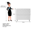 Ver imagem 3 de Cabeceira Queen 160 Cm Estofada Liverpool Corano Branco